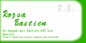 rozsa bastien business card